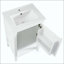 Meuble-lavabo avec lavabo, armoire de salle de bain avec porte à fermeture douce, support de rangement et tablette ouverte (robinet non inclus)-1815745129