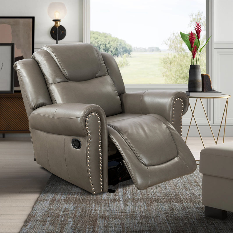 Chaise de salon Dundee, Similicuir gris