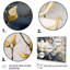 Jaune jaune, gris, magnolia, nature, élégance III - art mural sur toile florale-1091546007-1091546001