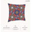 Housse de coussin floral en polyester
