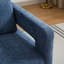 Fauteuil d'appoint pivotant revêtu de tissu bouclé-112730288