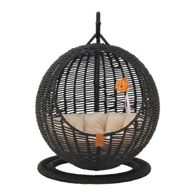 Sam's Pets Nala Hanging Egg Cat Condo In Black
