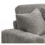 Canapé modulaire réversible en velours côtelé gris Tavia avec 6 coussins