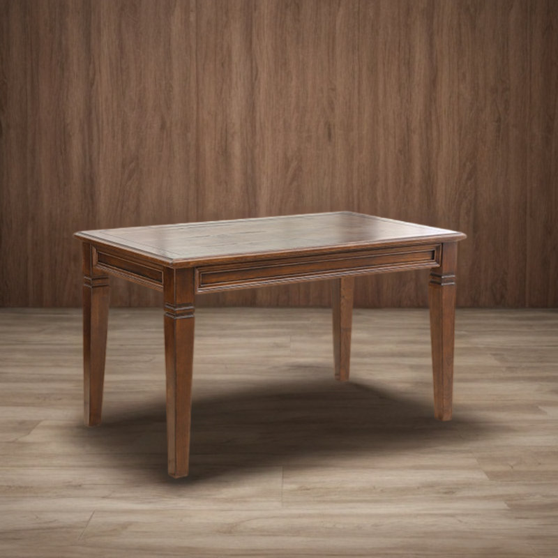 Sorina Ash Solid Wood Dining Table, 31.49" W x 53.14" L