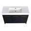 Ensemble de meuble-lavabo autoportant de 48 po avec lavabo en résine, avec porte à fermeture douce, ensemble KD-125514951-125514953