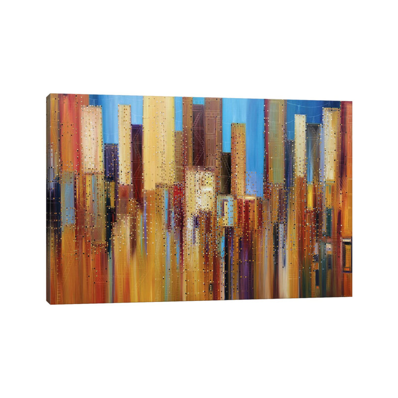 "Urban Empire" par Ekaterina Ermilkina, reproduction d'art sur toile tendue, H 18 po x l 26 po x P 1,5 po
