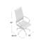 Fauteuil de direction noir à haut dossier nervuré en vinyle noir par Modway-339275592
