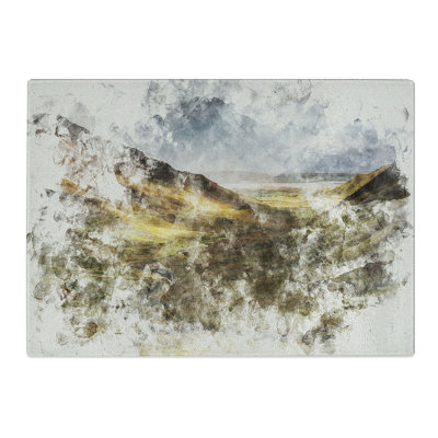 Glangesh Pass in Ireland Watercolour Chopping Board
