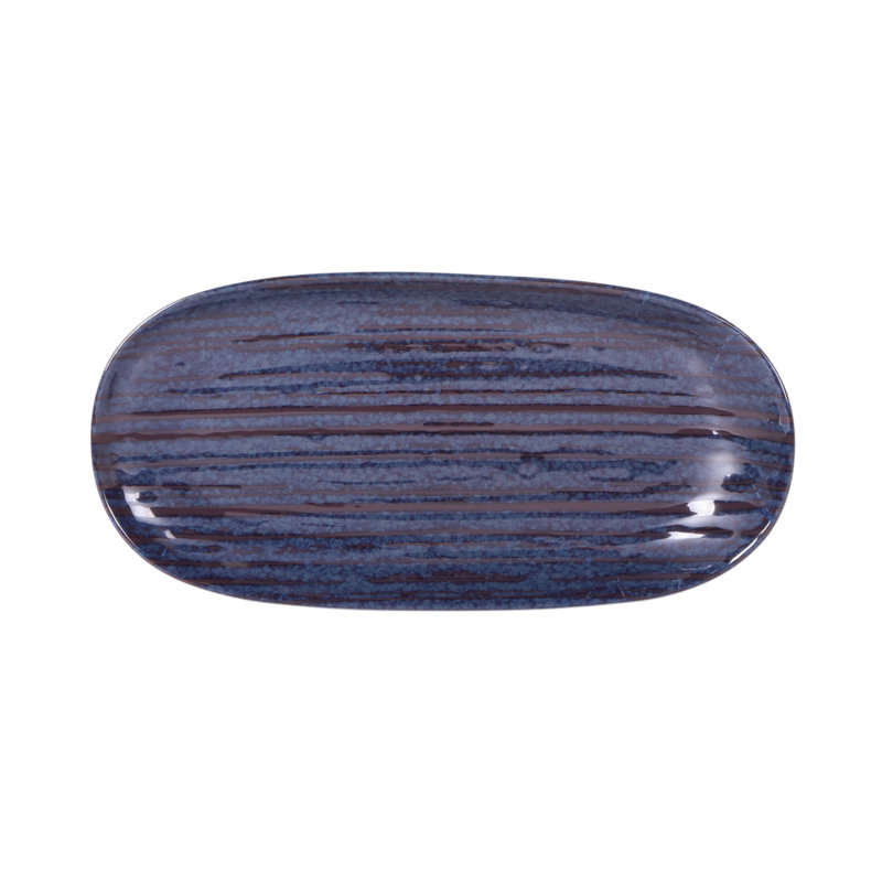 Assiette plate Stardust, Bleu