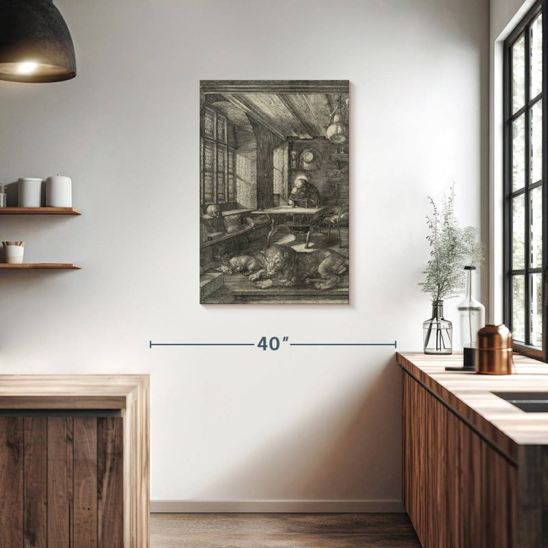 Adella Saint Jerome In His Study 1514, 36" H x 24" W