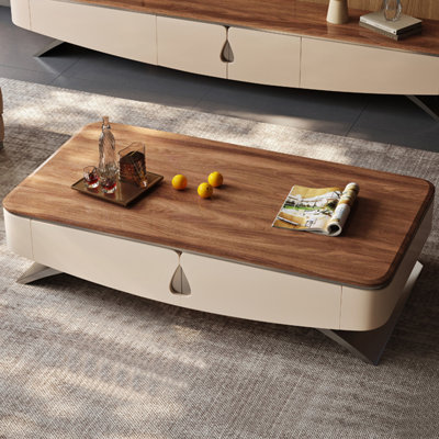 Solid wood high-end creative simple tea table