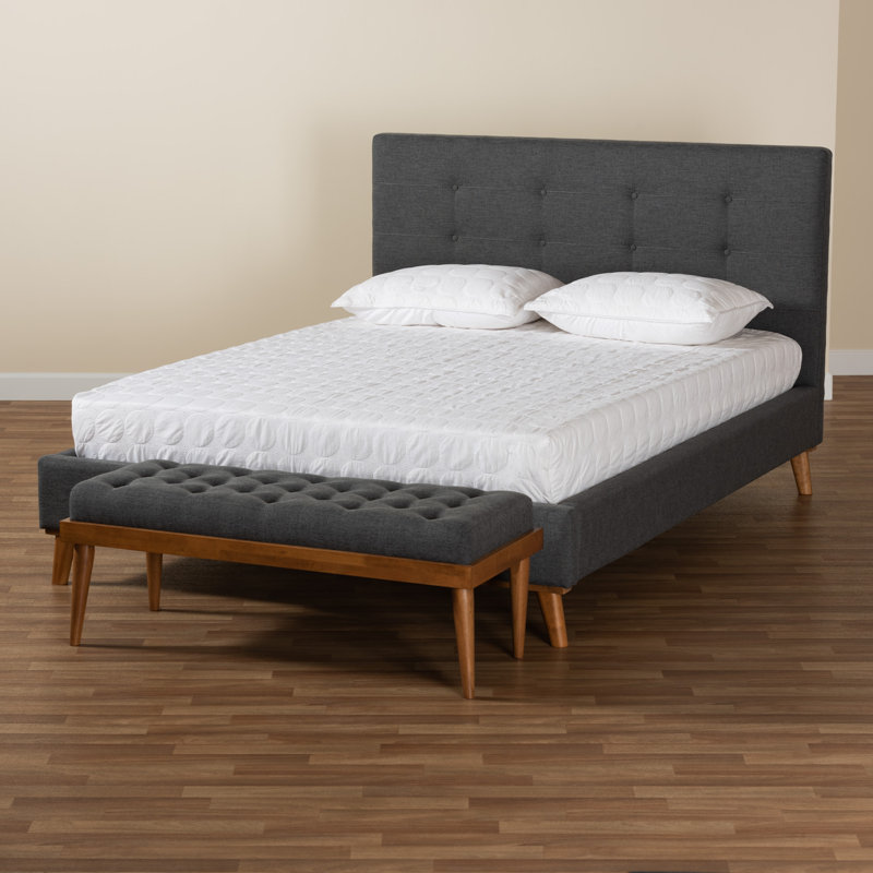 Ensemble de chambre à coucher 2 pièces Baxton Studio Sinclaire, Double