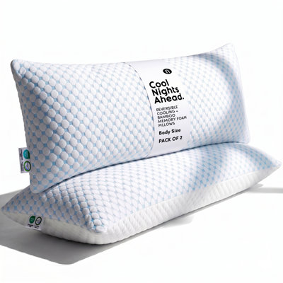 Caroline Gel Memory Foam Cooling Pillow (Set of 2)