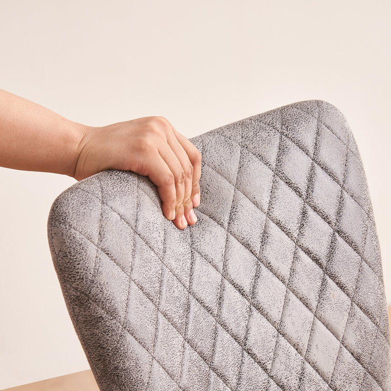 Chaise rembourrée Chardey, Gris