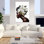 «Magnolia Butterfly Portrait», art mural délicat et élégant, Magnolia