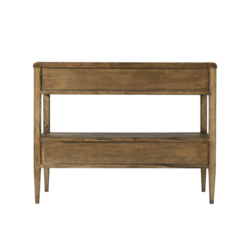 Nova 2 - Drawer Solid Wood Nightstand, Dawn Brown