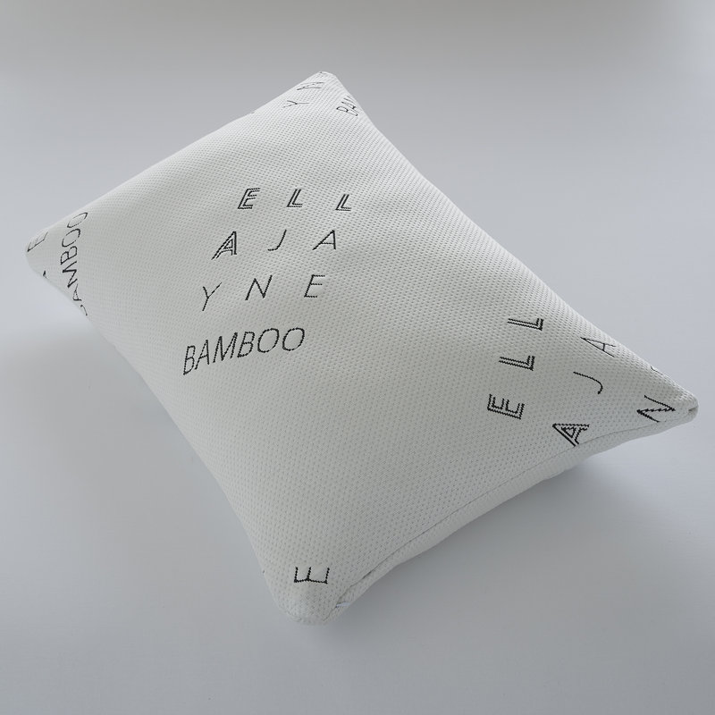 Standard/Queen White Bamboo Memory Foam Pillow with Adjustable Density