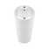 Swiss Madison Monaco 33.44'' Tall Glossy White Ceramic Circular Pedestal Bathroom Sink with Faucet and Overflow