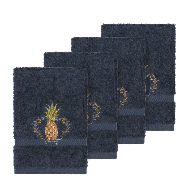 Welcome Turkish Cotton Washcloth, Midnight Blue