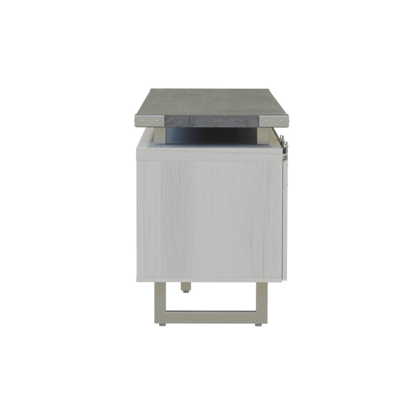 Armoire murale basse Mirella, Gris pierre