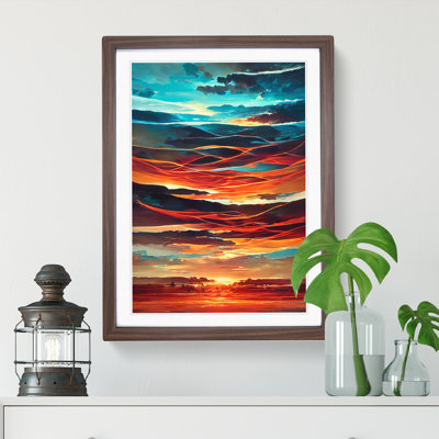 Abstract Sunset No.4 - Single Picture Frame Print