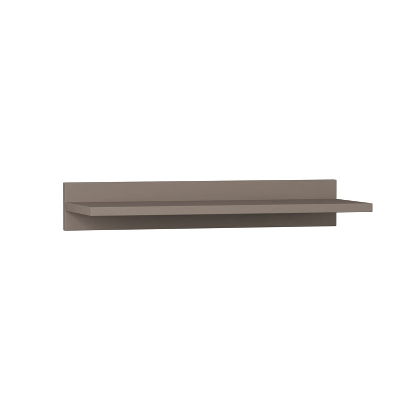 Holt Floating Shelf with Adjustable Shelves, Light Mocha