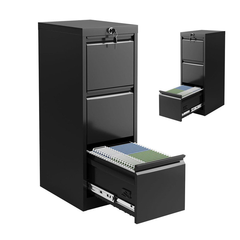 3 Drawer Vertical Filing Cabinet