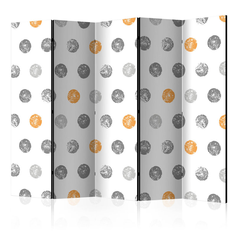 225cm W x 172cm H 5 - Panel Wood Folding Room Divider