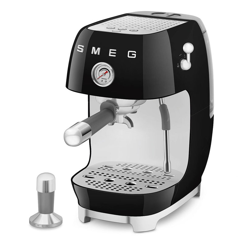 Smeg Manual Espresso Maker With Cold Brew, Black