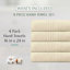Ensemble de serviettes de salle de bain 100% coton 100% coton zéro torsion Robbs Home Weavers 500GSM, 16 po x 24 po (4) (4 serviettes à main), ivoire-130204316-130204320