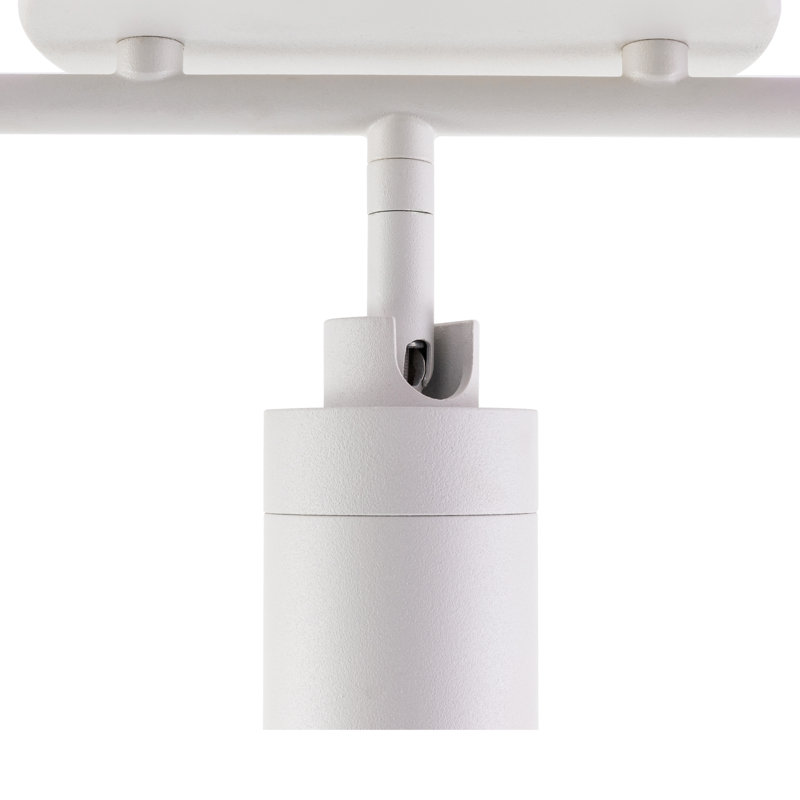 Shura White and Gold 3-Light LED Track Lighting Kit
