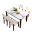 Ensemble de mobilier de salle à manger moderne 5 pièces, coin repas pour 4 personnes pour la cuisine, table de style et 4 chaises rembourrées avec pieds en bois d'hévéa massif