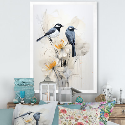 Minimalisme, oiseaux du paradis I - animaux, art mural, salon