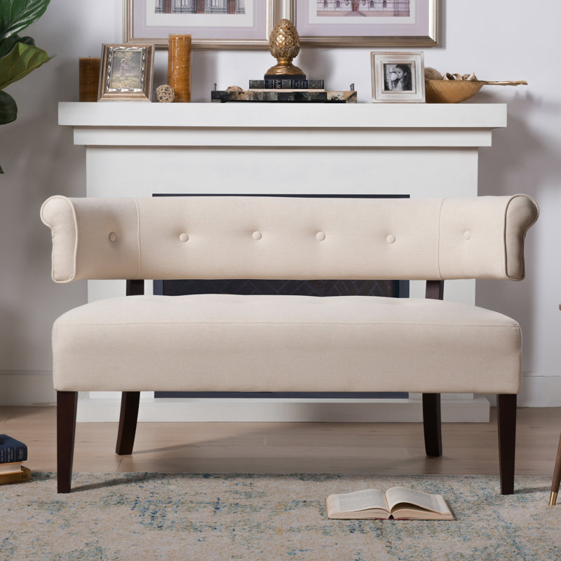 Doe 2 Seater Linen Loveseat, Sky Neutral Beige