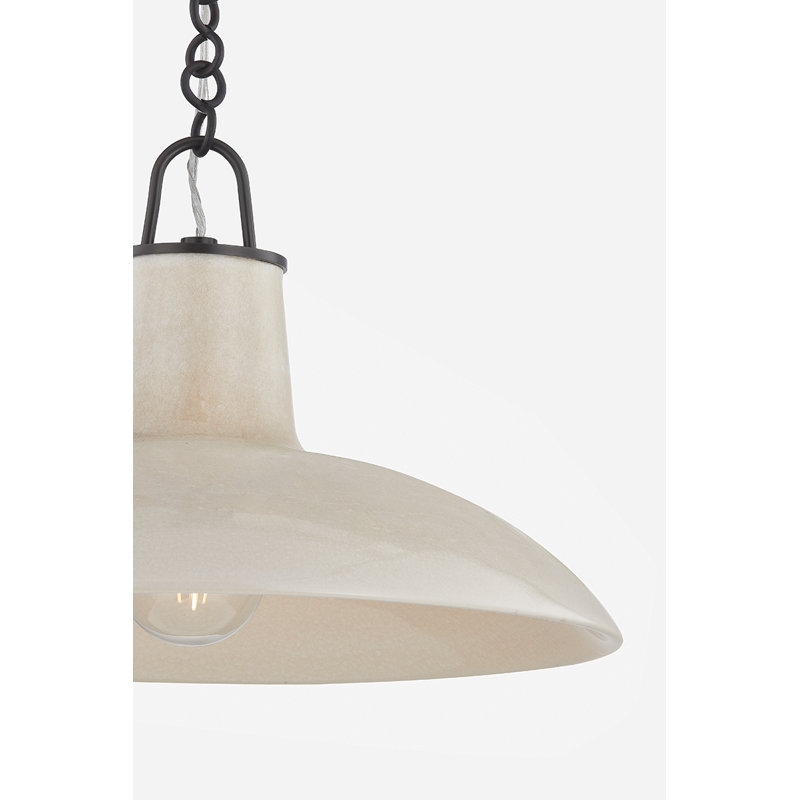 Luminaire suspendu POTTERSVILLE, H 11,25 po x l 18 po x P 18 po, Tanné, Bronze