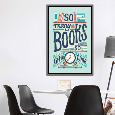 «So Many Books» par Risa Rodil - reproduction d'art textuel
