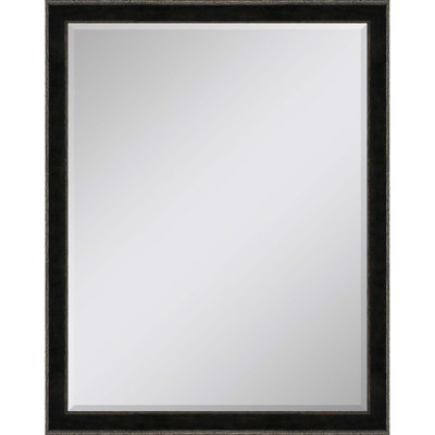 Beckner Wood Flat Wall Mirror