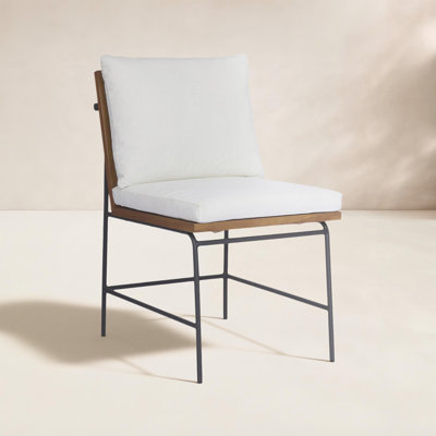 Nabi Premium All-Weather Wicker Outdoor Dining Side Chair with Cushion