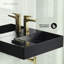 Lavabo mural en céramique avec fixation à droite pour robinet 24 x 18 St. Tropez-92620108