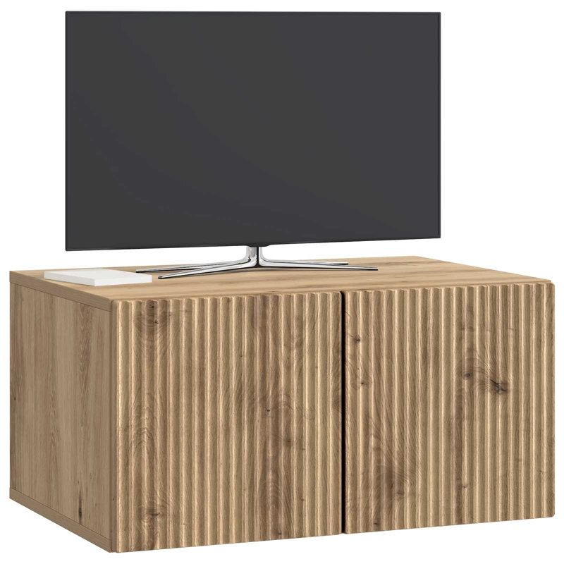 Unfinished TV Stand, 30cm H x 59.5cm L x 41cm W, Artisan Oak