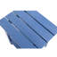 Table d'appoint bleu foncé pour jardin et extérieur, en bois massif à double couche, ergonomique et multifonctionnelle, fini rouille, espace de rangement et quincaillerie large.