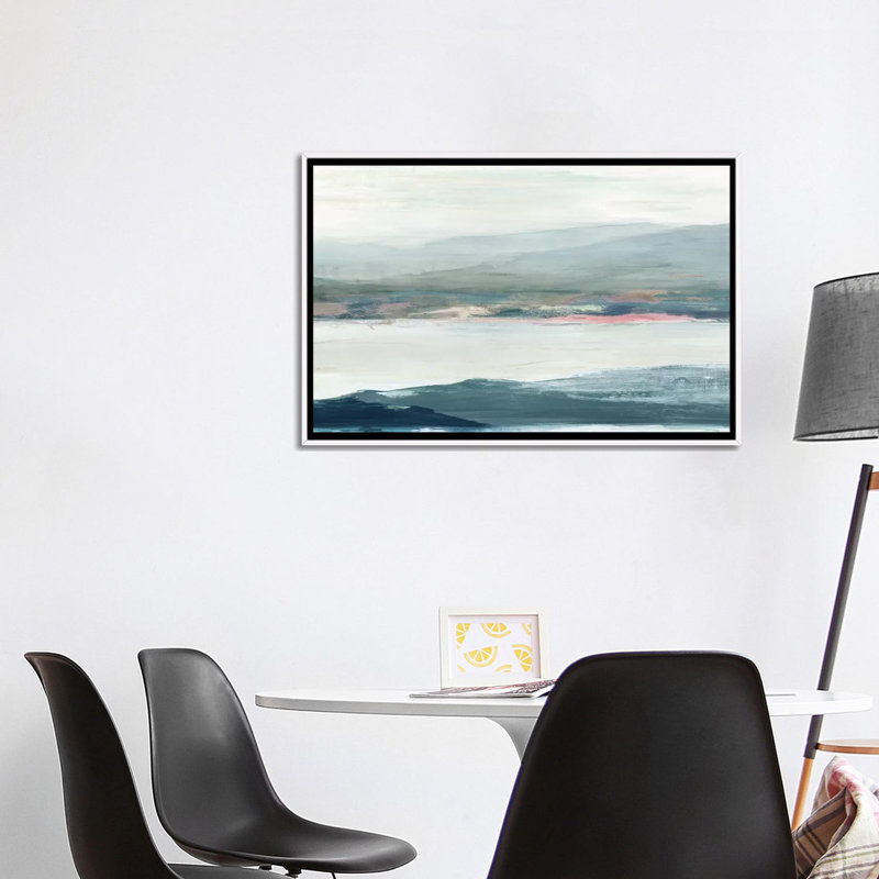 " Peaceful Mind II " by Allison Pearce, No Mat, White Framed Canvas, 26" H x 40" W x 1.5" D