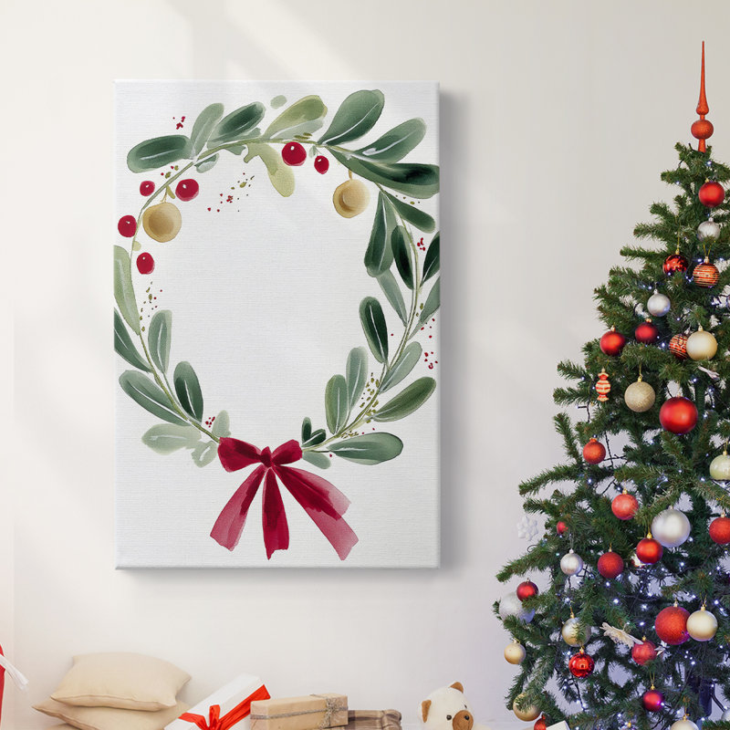 Art des Fêtes de Noël - Toile tendue avec châssis DCCXCI, H 18 po x l 12 po