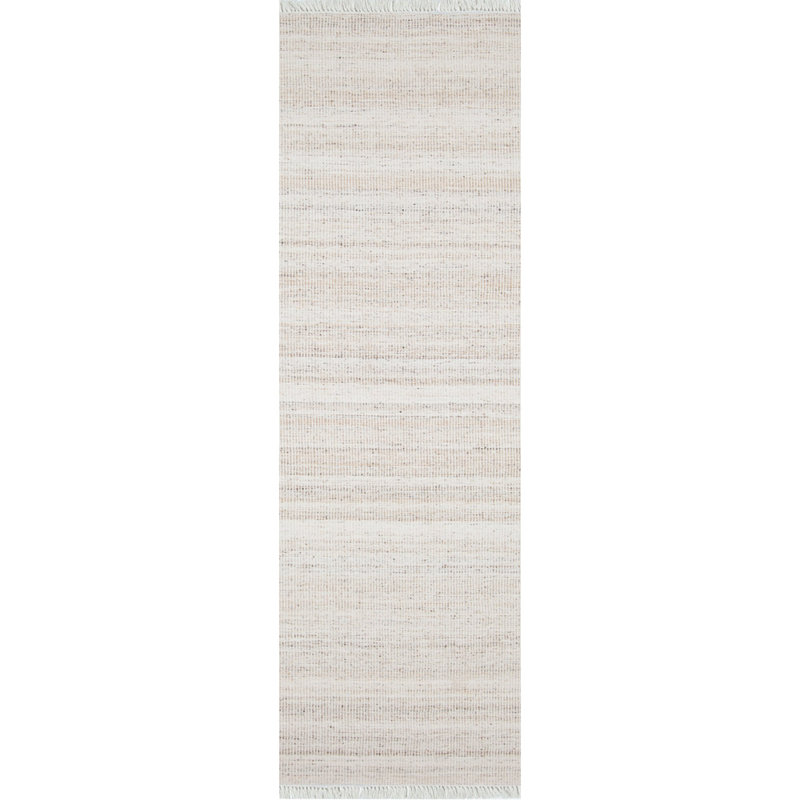 Biscotti Handmade Flatweave Beige Indoor / Outdoor Area Rug, Runner 2'6" x 8'