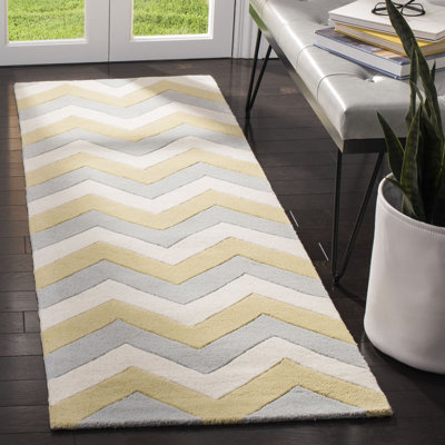 Teresita Hand Tufted Wool Chevron Rug