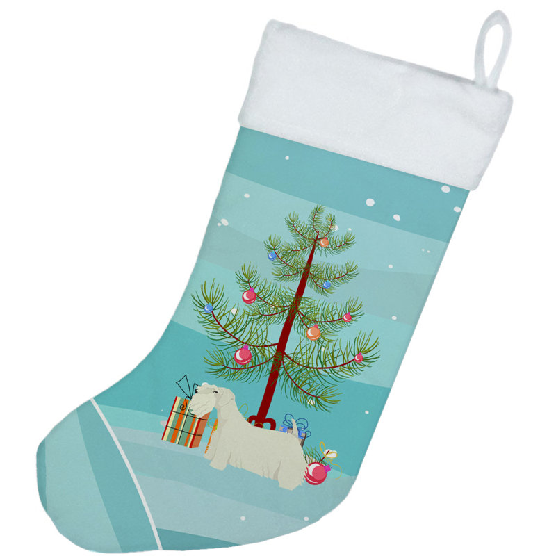 Chaussette de noël joyeux de noël, Sealyham Terrier