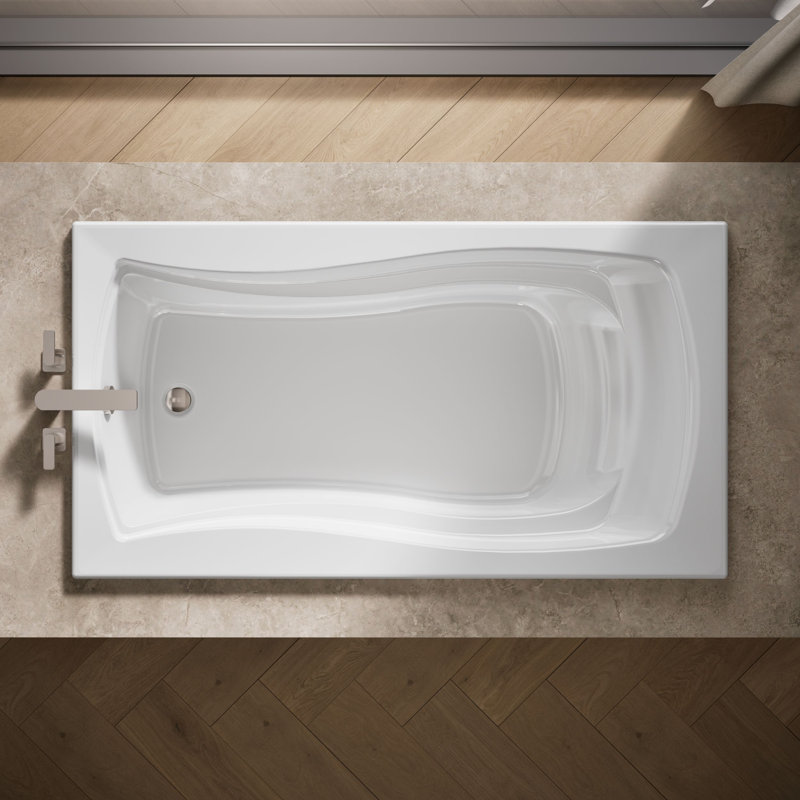 Mariposa 60" x 36" Soaking Bathtub, White