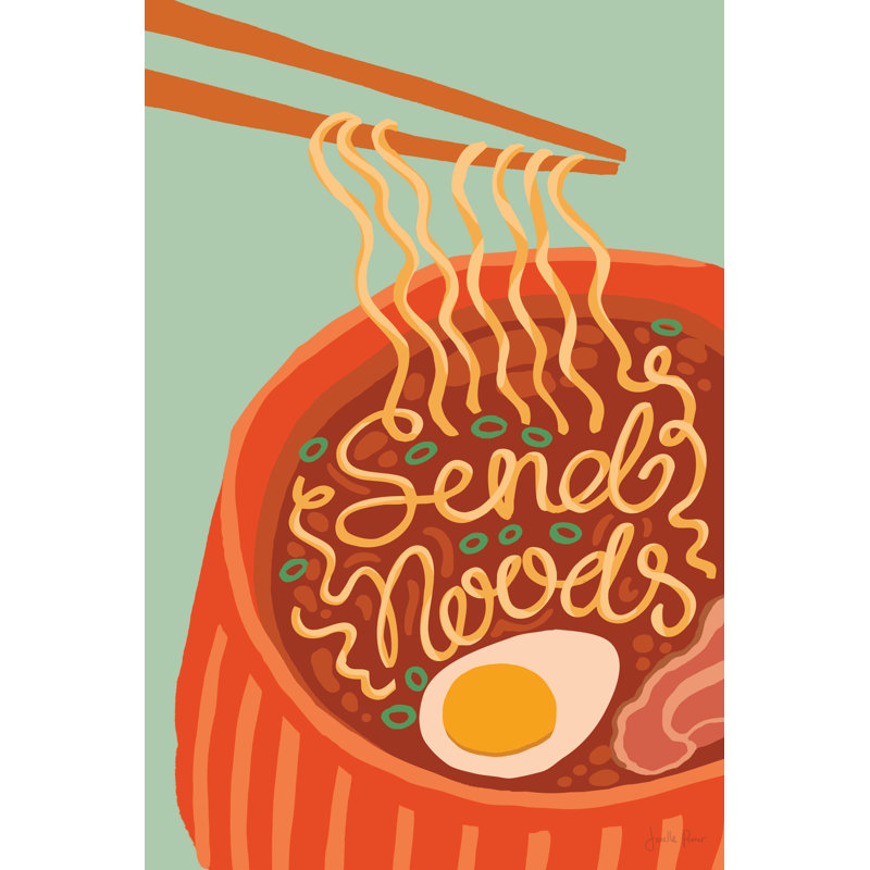 Send Noods I by Janelle Penner - Wrapped Canvas Painting, 46cm H x 30cm W
