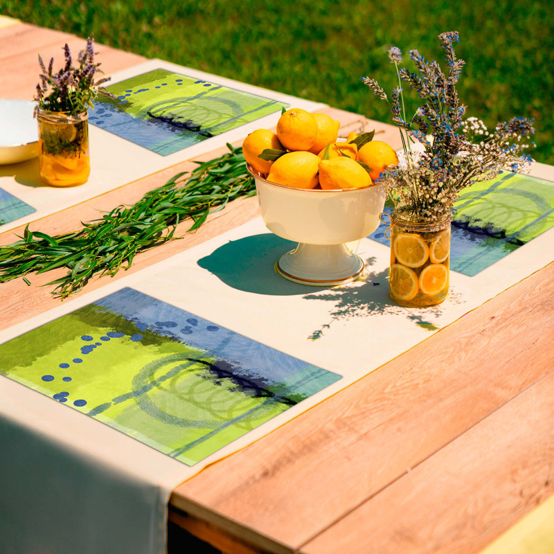 Polyester Abstract Rectangle Placemat