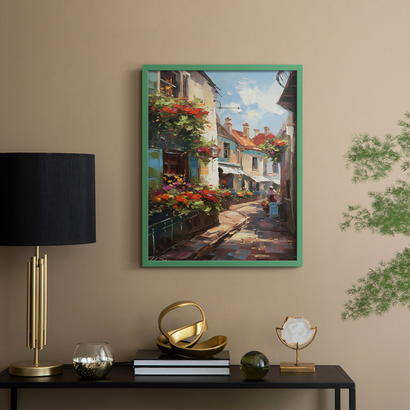 LANDSCAPES Series CCLV III, reproduction encadrée - bois massif, H 21 po x l 17 po, Vert